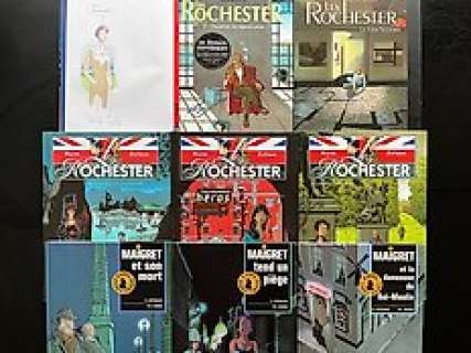 Wurm / Dufaux / Reunaud - Les Rochester T1 à T6 + Maigret T1 + T2 + T4 + dédicace couleur - 9x C - EO - (1992/2009)