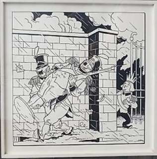 Yves Chaland / D’après Willy Vandersteen | Chaland, Yves - Dessin original de la couverture du 1er Prince Riri - (1981) | Catawiki