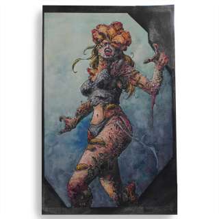 Last of Us Clicker painted sketchbook cover- Johnny Desjardins Original Art | ComicTom Shop