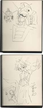 Hiroyuki Takei Hand-Drawn Illustration "Butsu Zone Gundam " | Mandarake (Big Web)