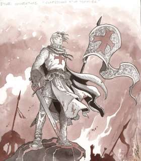 Bono, Fabio | Bono, Fabio - Originele illustratie uit de Franse reeks "Confessions d’un Templier" (De Tempelier) - (2023) | Catawiki