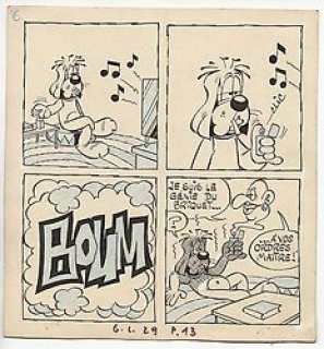 Dufranne, Henri - Dufranne, Henri - Planche originale - Gai Luron - (1974)