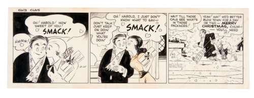 DICKIE DARE/HAROLD TEEN/SMITTY ORIGINAL COMIC STRIP ART TRIO.  