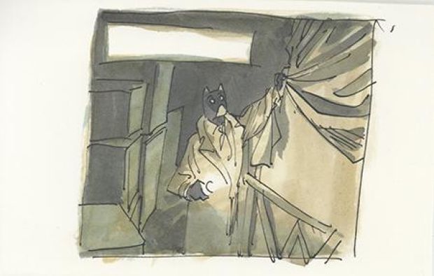 Juanjo Guarnido | Blacksad, Tome 3, Âme Rouge, Recherche de case, case n°5 planche 45 | Galerie 9ème Art