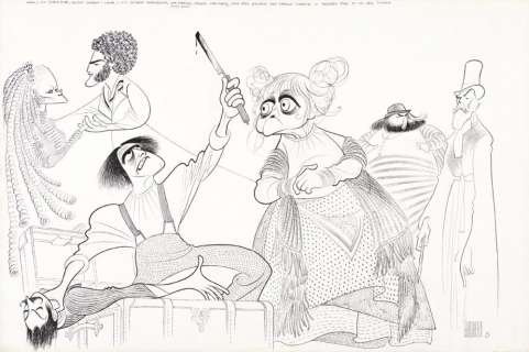 AL HIRSCHFELD (1903-2003) Sweeney Todd. [Sondheim / Broadway] | Swann Galleries