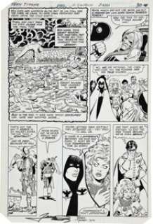 George Perez and Romeo Tanghal The New Teen Titans #2 page 24 Original Art (DC, 1980). Deathstroke the -
