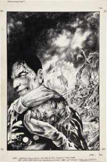 John Totleben Miracleman #15 Cover Original Art (Eclipse, 1988). Kid Miracleman’s bloody rage causes the - | Heritage