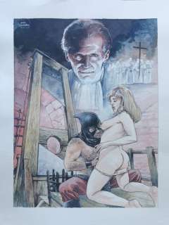 Luca Raimondo | Luca Raimondo - illustrazione originale "Sexy Horror Movie - Il Boia" - Page volante - Exemplaire unique - (2021) | Catawiki