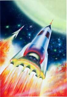 Norman Nodel Classics Illustrated Special Issue #165A To The Stars Painted Cover Original Art (Gilberton, 1961). -