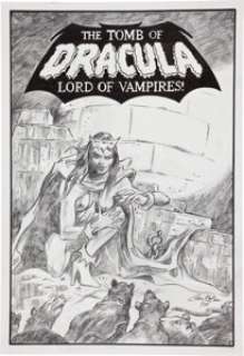 Gene Colan Tomb of Dracula Lilith Pencil Drawing Original Art (2005). Lilith, Dracula‘s daughter, is captured in -