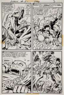 Jack Kirby and Mike Royer The Demon #5 page 3 Original Art (DC, 1973). Even the earth beneath our feet must answer - | Heritage