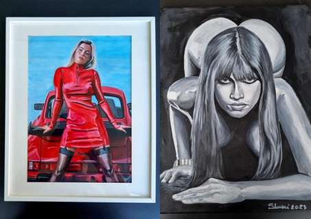 Shumi | Pin Up - Sexy Porsche Gueen & Nataly | Catawiki