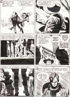 Alex Toth and Sy Barry All-American Western #121 "The Unmasking of Johnny Thunder" Page 8 Original -