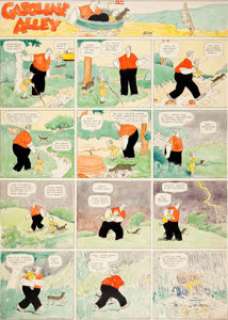 Frank King Gasoline Alley Hand Colored Sunday Comic Strip Original Art (Chicago Tribune, 1924). Frank King’s - | Heritage
