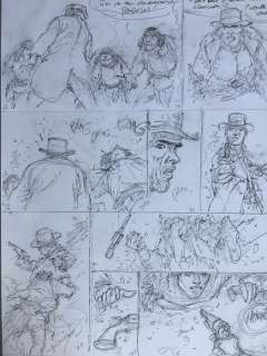 Hermann | Hermann - Planche originale crayonnée - Duke T6 - Le Bout de la Piste | Catawiki