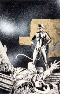 Joe Brozowski (as J.J. Birch) and Michael Bair Catwoman #2 Cover Original Art (DC, 1989). Selina Kyle has sister -