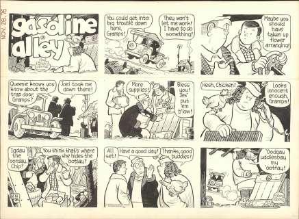 Moores-Gasoline Alley - Original Sunday Page (1976) | Russ Cochran