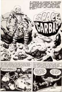 Jack Kirby and Al Williamson Race for the Moon #3 Complete 5-Page Story "Space Garbage" Original Art - | Heritage