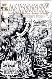 Marie Severin and Syd Shores Daredevil #66 Cover Original Art (Marvel, 1970). In this Roy Thomas yarn, DD -