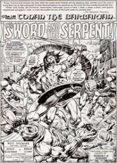 John Buscema and Ernie Chan Conan the Barbarian #89 Splash Page 1 Original Art (Marvel, 1978). This spectacular - | Heritage
