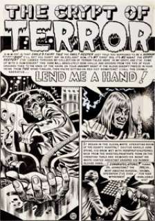 Jack Davis The Vault of Horror #18 "Lend Me A Hand" Original Art Complete 7-Page Story (EC, - | Heritage