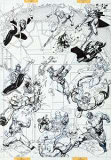 Jim Lee X-Men Trading Cards Series I - Danger Room Original Art (Marvel-Impel, 1992). It’s the full Danger Room - | Heritage