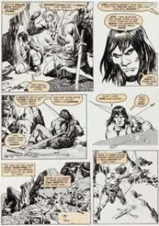 John Buscema and Alfredo Alcala Savage Sword of Conan #28 Page 39 Original Art (Marvel, 1978). Roy Thomas‘ -