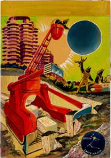 Frank R. Paul Sirius Mining Machine Preliminary Painting Original Art (undated). The legendary illustrator - | Heritage