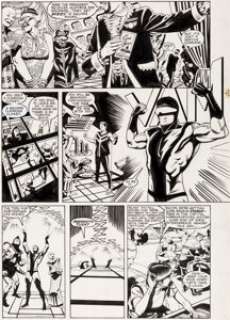 Steve Rude and Eric Shanower Nexus #16 Page 15 Original Art (First, 1986). A great transformation scene is -