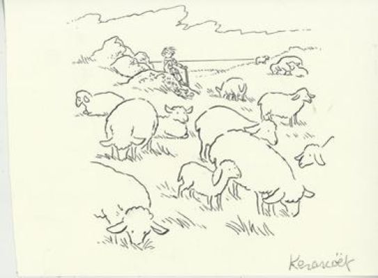 Kerascoët | Foudroyant, illustration de page de titre | Galerie 9ème Art