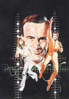 Jack Thurston Starlog #4 Six Million Dollar Man and Bionic Woman Cover Painting Original Art (Starlog, 1977). -