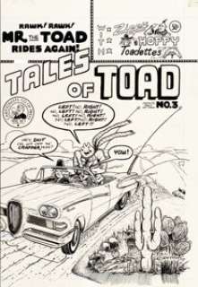 Bill Griffith Tales of Toad #3 Cover Original Art (Cartoonists Co-Op Press, 1973). Bill Griffith‘s iconic -