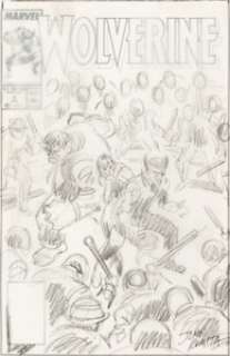 John Buscema Wolverine #7 Cover Preliminary Artwork Hulk Original Art (Marvel, 1989). Mr. Fixit dropped in for -