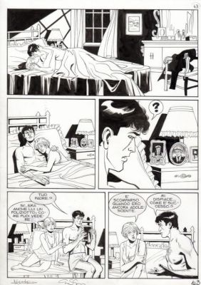 Montanari-Grassani | Tavola originale per Maxy Dylan Dog 17 ‘La verità sommersa’. Cm. 31 x 42. Anno di esecuzione 2012. Pag.143. | Art e Fumetto