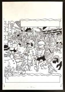 Jef Nys | Nys, Jef - Originele cover - Jommekes Reuzekerst - Paniek in Zonnedorp - (1991) | Catawiki