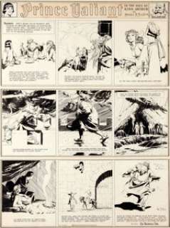 Hal Foster Prince Valiant Sunday Comic Strip #241 Original Art dated 9-21-41 (King Features Syndicate, - | Heritage