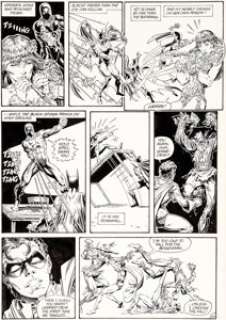 Arthur Adams and Terry Austin Batman #400 Page 26 Original Art (DC, 1986). Batman and Robin (Jason Todd) -