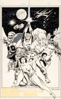 Tony DeZuniga Star Wars Weekly Pin-Up Original Art (Marvel UK, 1978). The classic Hildebrandt/Tom Jung -