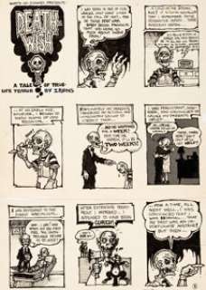 Greg Irons Yellow Dog #18 Complete 3-Page  Story Original Art (Print Mint, 1970).... (Total: 3 Original  Art)