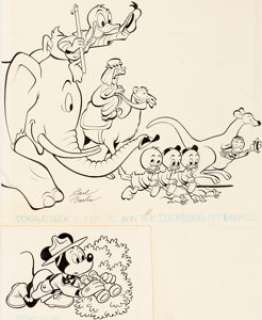Carl Barks and Paul Murry Walt Disney‘s Comics and  Stories #277 Donald Duck and Mickey Mouse Cover Original  Art (G...