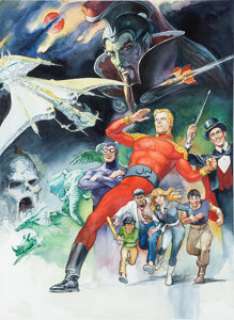 Nestor Redondo Defenders of the Earth Promotional Poster Painting Original Art (Marvel Studios/King Features Syndi... | Heritage