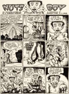 Robert Crumb (as R. Grubb) Bogeyman Comics #2 "Nuts Boy" Complete 1-Page Story Original Art (San Francisco Comic B... | Heritage