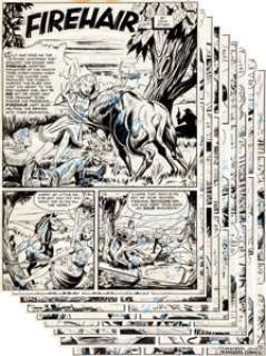 Gus Schrotter Rangers Comics #52 Complete 9-Page "Firehair" Story Original Art (Fiction House, -