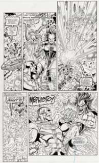 Ron Lim and Joe Rubinstein Infinity Gauntlet #5 Story Page 16 Thanos and Mephisto Original Art (Marvel, 1991)....
