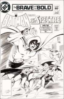 Jim Aparo Brave and the Bold #199 Cover Spectre Original Art (DC, 1983). The Spectre, with death in his -