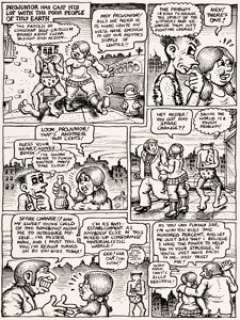 Robert Crumb Bijou Funnies #4 Story Page 2 Projunior Original Art (Print Mint, Inc., 1970). Projunior and -