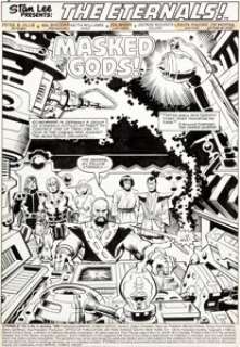 Sal Buscema and Keith Williams Eternals V2#4 Splash Page 1 Original Art (Marvel, 1986)....