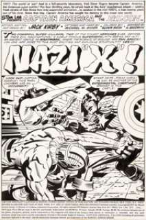 Jack Kirby and Mike Royer Captain America #211 Splash Page 1 Original Art (Marvel, 1977).... | Heritage