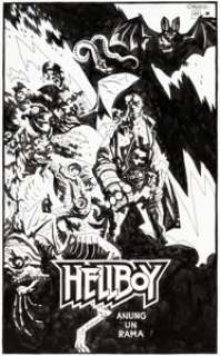 Mike Mignola Hellboy: Anung un Rama Limited Edition Print Illustration Original Art (1999).... | Heritage