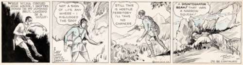  - Dick Calkins Buck Rogers #103 Daily Comic Strip Original Art dated 5-6-29 (John F. Dille Co, 1929)....